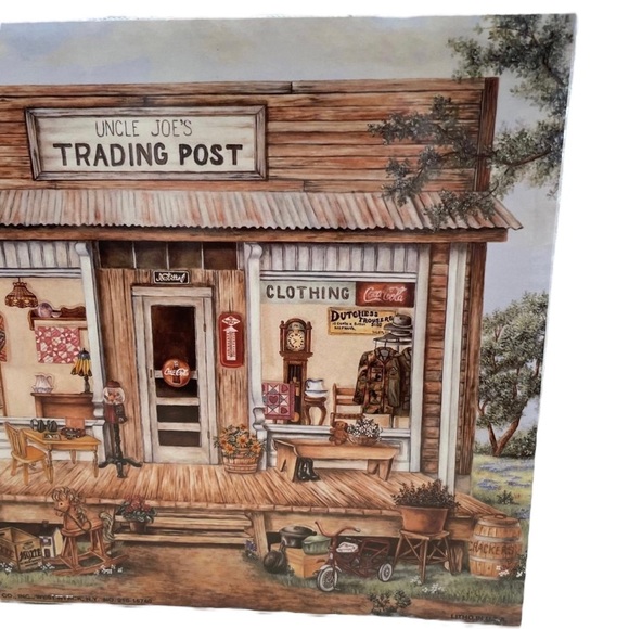 1994 Unopened Vintage SCAFA-TORNABENE ART Print of Uncle Joe’s Trading Post - Picture 3 of 9